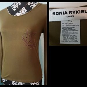 Sonia Rykiel Paris 1970's vintage top